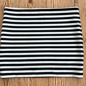 Urban Behavior Black and White Striped Mini Skirt